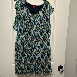 Printed summer short dress
